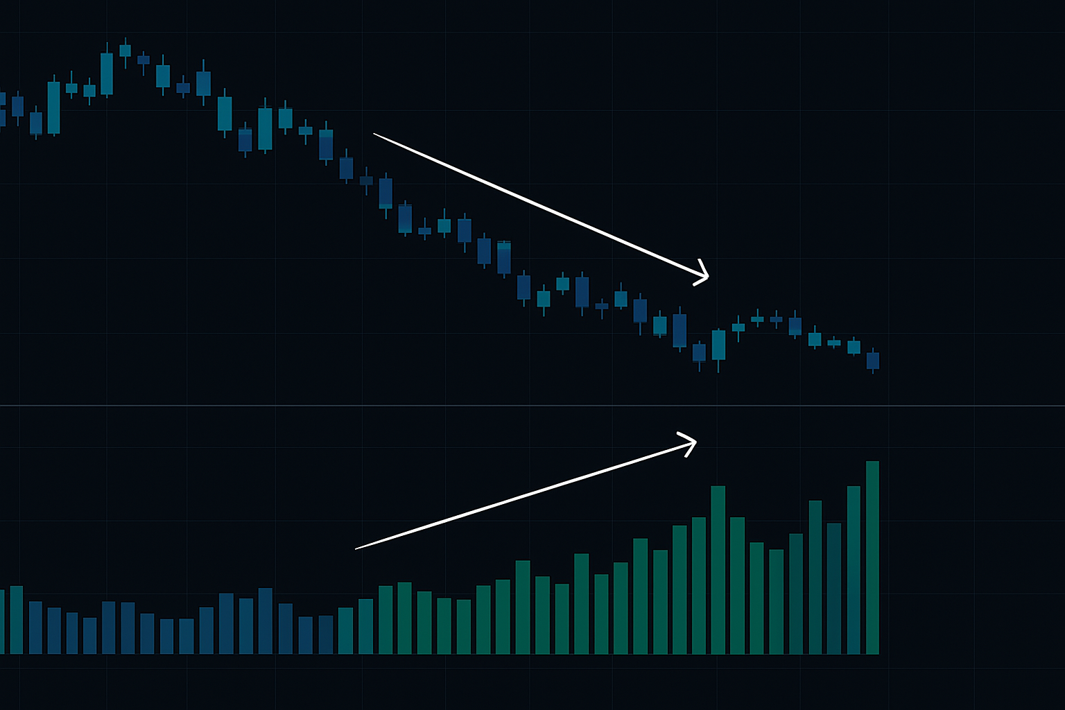 Price vs A/D Line divergence during accumulation phase