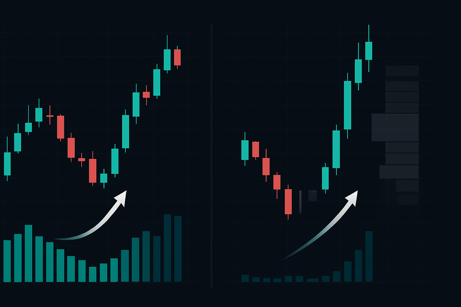 Regular gap vs liquidity vacuum gap: empty zones create explosive moves