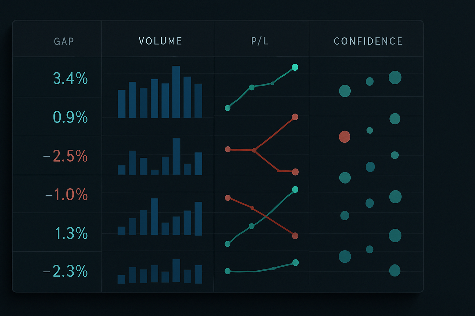 Gap trading journal: tracking metrics and psychology for pattern recognition